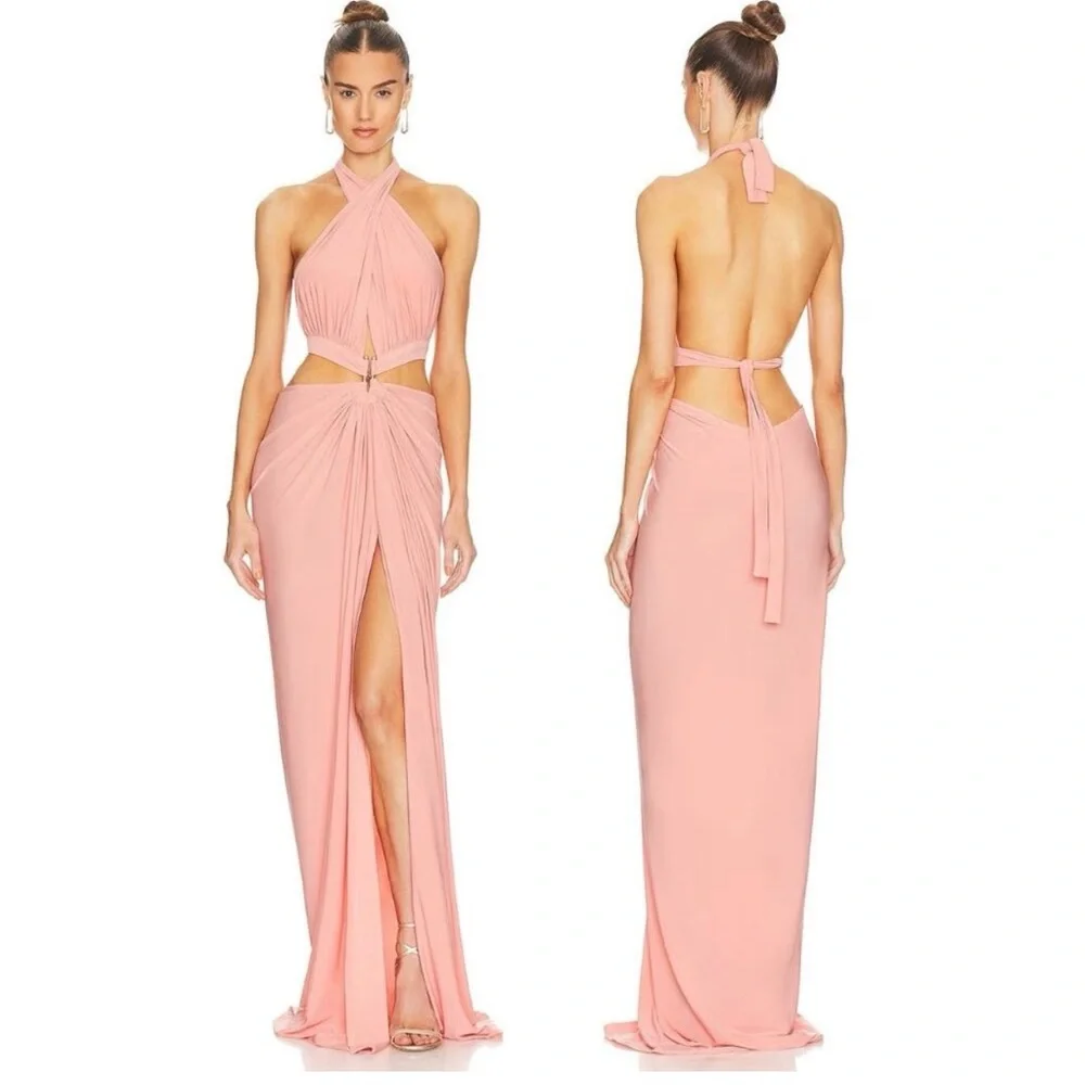 REVOLVE Backless Dress - Light Coral - Picture 2 of 4